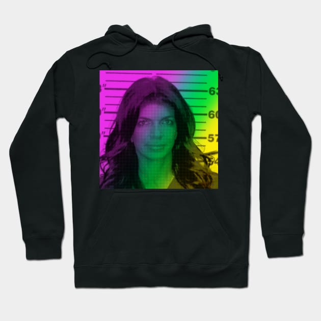 Teresas Rainbow Mugshot - Real Housewives of New Jersey funny stuf Hoodie by mivpiv